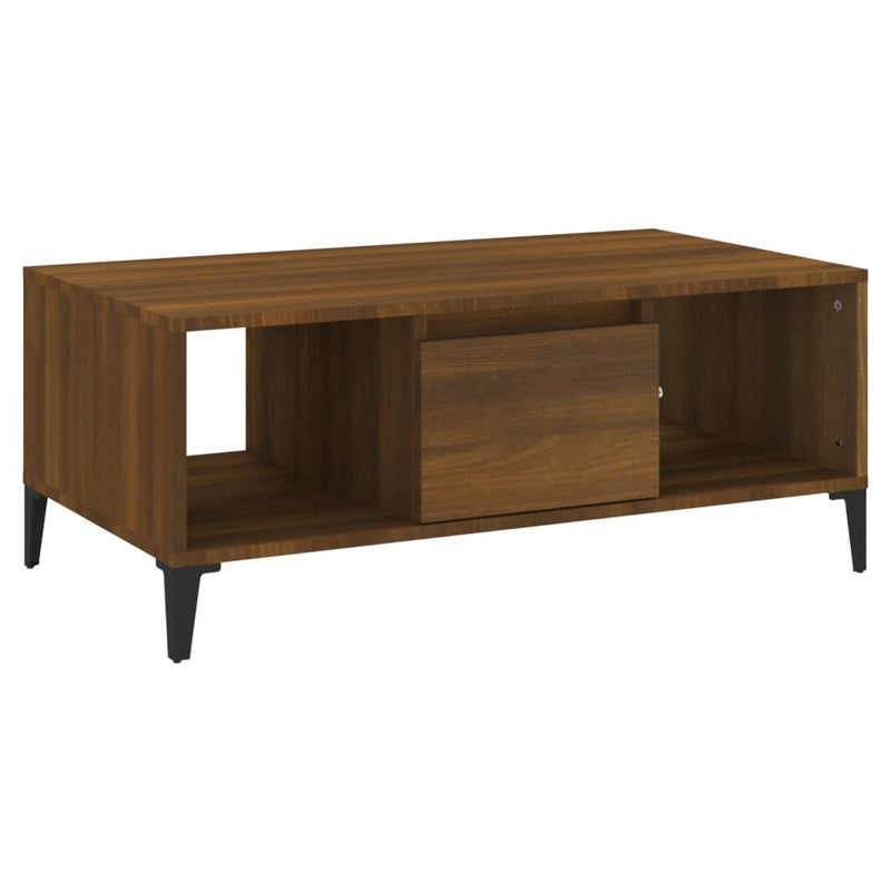 Coffee Table Brown Oak 90x50x36.5 cm Engineered Wood Payday Deals