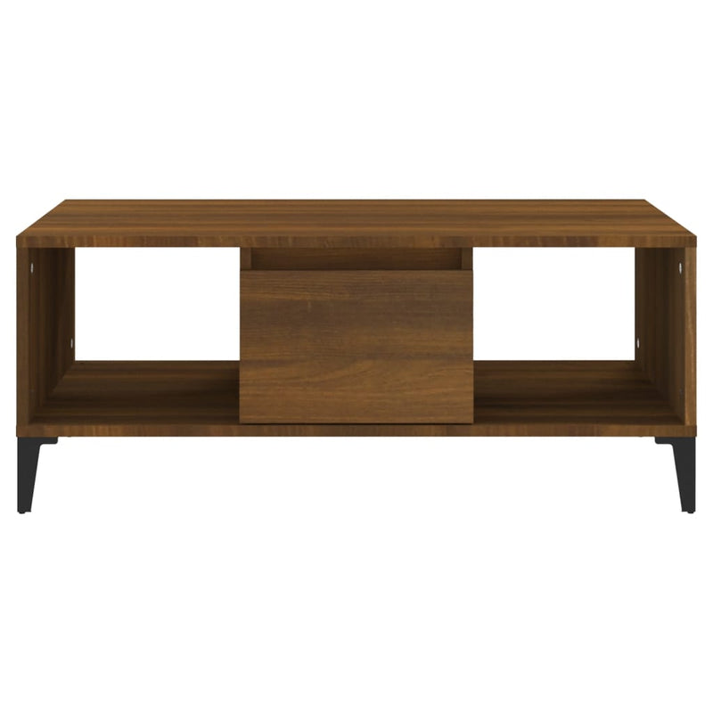 Coffee Table Brown Oak 90x50x36.5 cm Engineered Wood Payday Deals