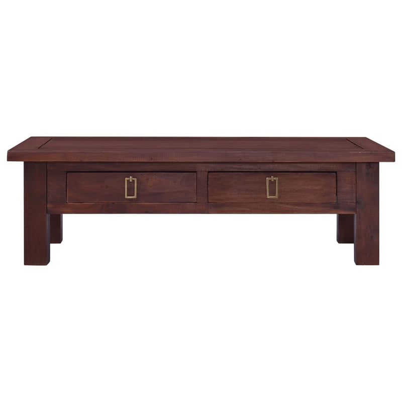 Coffee Table Classical Brown 100x50x30 cm Solid Mahogany Wood Payday Deals