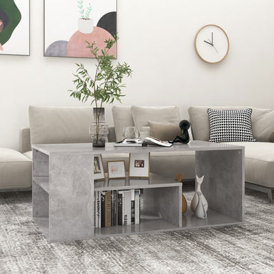 Coffee Table Concrete Grey 100x50x40 cm Chipboard Payday Deals