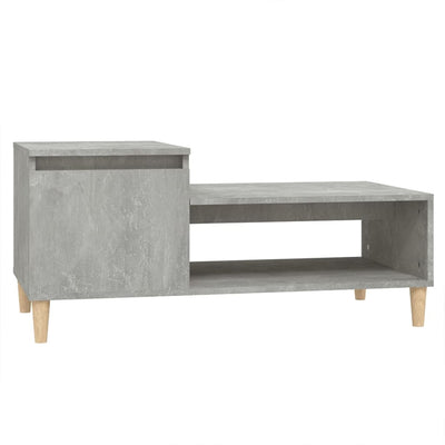 Coffee Table Concrete Grey 100x50x45 cm Engineered Wood Payday Deals