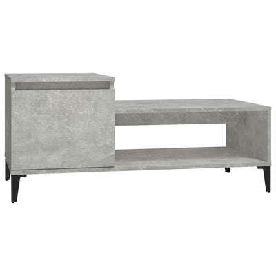 Coffee Table Concrete Grey 100x50x45 cm Engineered Wood Payday Deals