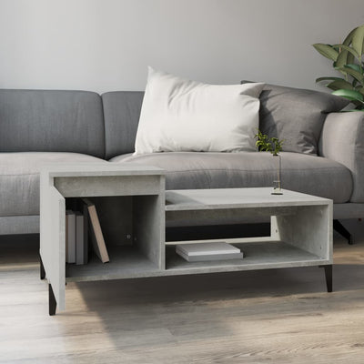 Coffee Table Concrete Grey 100x50x45 cm Engineered Wood Payday Deals