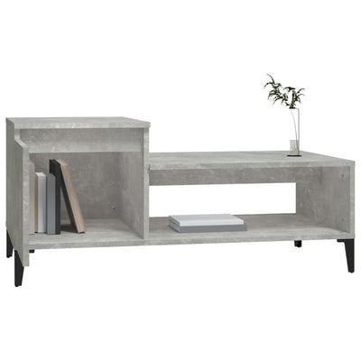 Coffee Table Concrete Grey 100x50x45 cm Engineered Wood Payday Deals