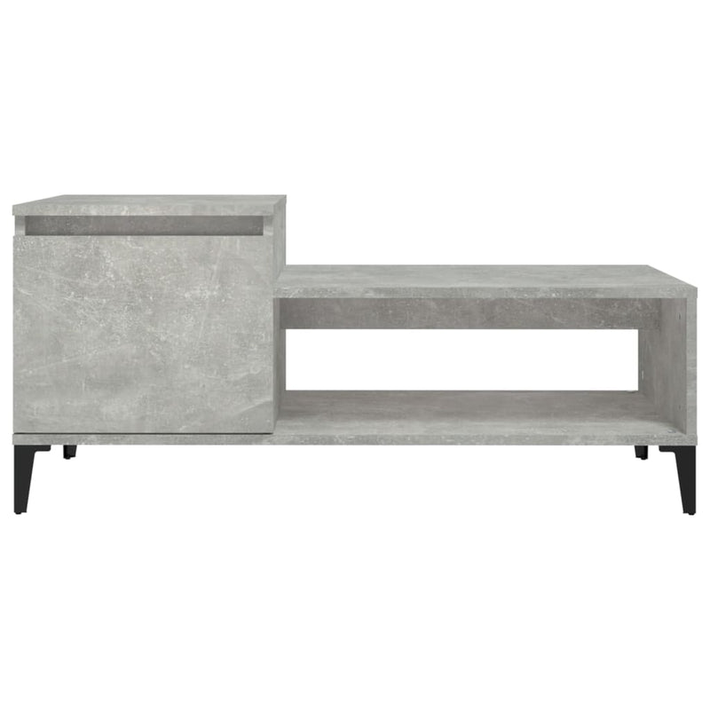 Coffee Table Concrete Grey 100x50x45 cm Engineered Wood Payday Deals