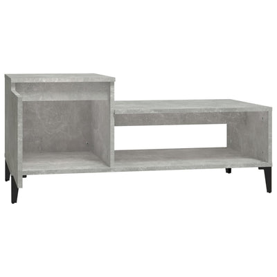 Coffee Table Concrete Grey 100x50x45 cm Engineered Wood Payday Deals