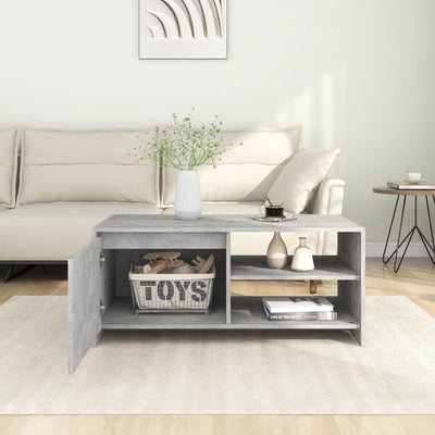 Coffee Table Concrete Grey 102x50x45 cm Engineered Wood Payday Deals