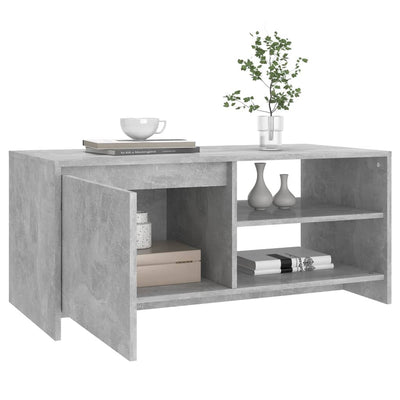 Coffee Table Concrete Grey 102x50x45 cm Engineered Wood Payday Deals