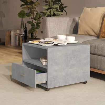 Coffee Table Concrete Grey 55x55x40 cm Engineered Wood Payday Deals