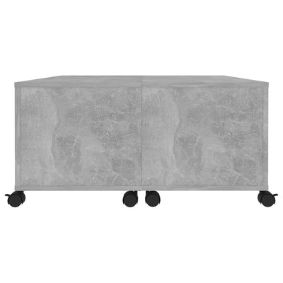 Coffee Table Concrete Grey 75x75x38 cm Chipboard Payday Deals