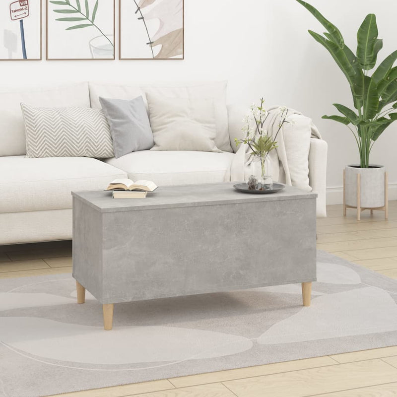 Coffee Table Concrete Grey 90x44.5x45 cm Engineered Wood Payday Deals