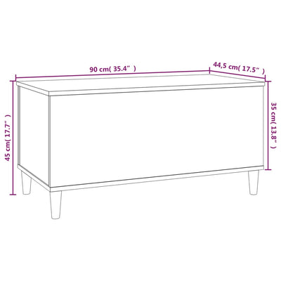 Coffee Table Concrete Grey 90x44.5x45 cm Engineered Wood Payday Deals