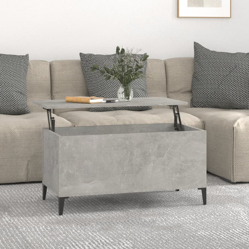 Coffee Table Concrete Grey 90x44.5x45 cm Engineered Wood Payday Deals