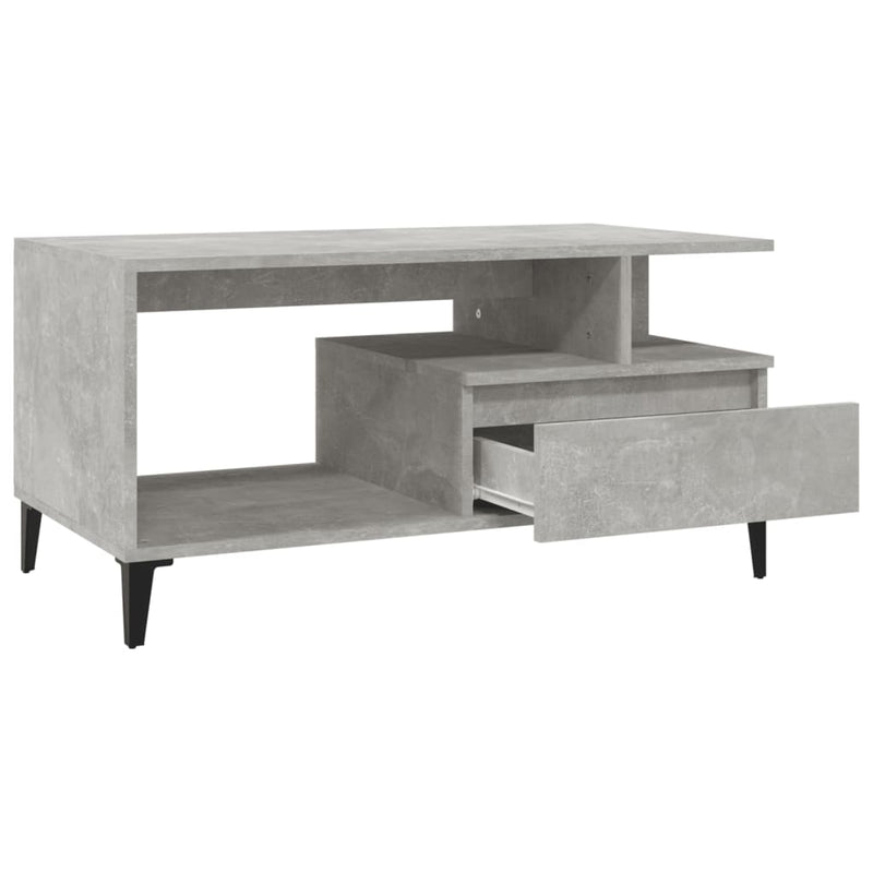 Coffee Table  Concrete Grey 90x49x45 cm Engineered Wood Payday Deals