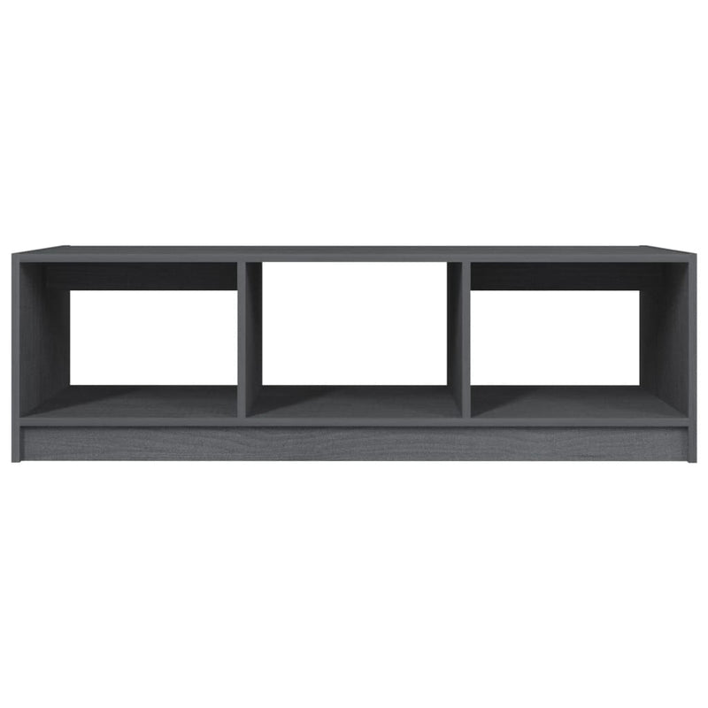 Coffee Table Grey 110x50x34 cm Solid Pinewood Payday Deals