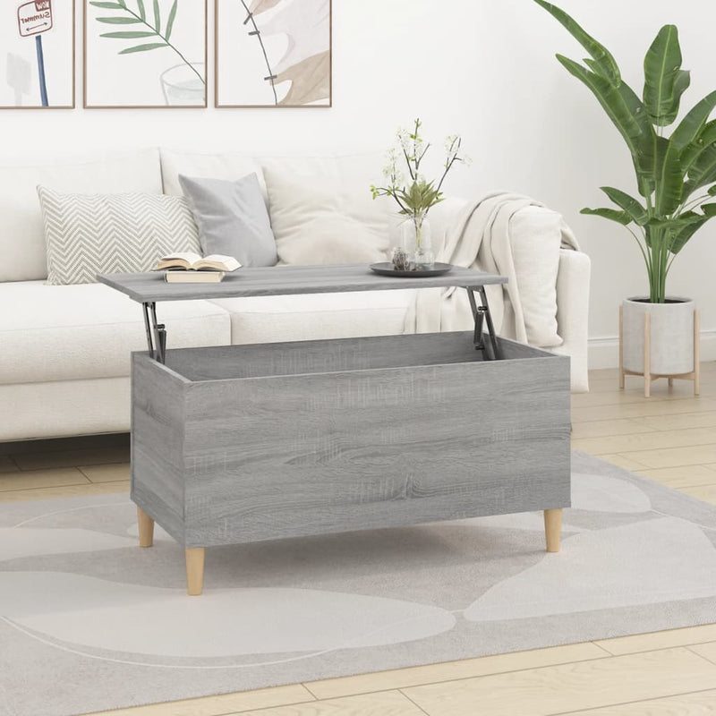 Coffee Table Grey Sonoma 90x44.5x45 cm Engineered Wood Payday Deals