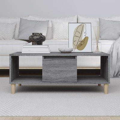 Coffee Table Grey Sonoma 90x50x36.5 cm Engineered Wood Payday Deals