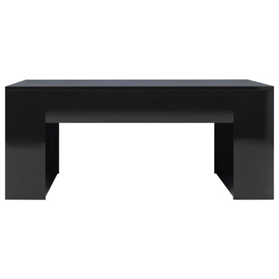 Coffee Table High Gloss Black 100x60x42 cm Engineered Wood Payday Deals