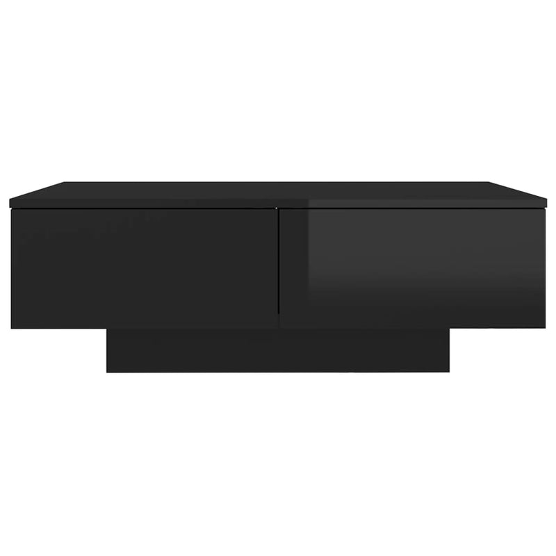 Coffee Table High Gloss Black 90x60x31 cm Engineered Wood Payday Deals