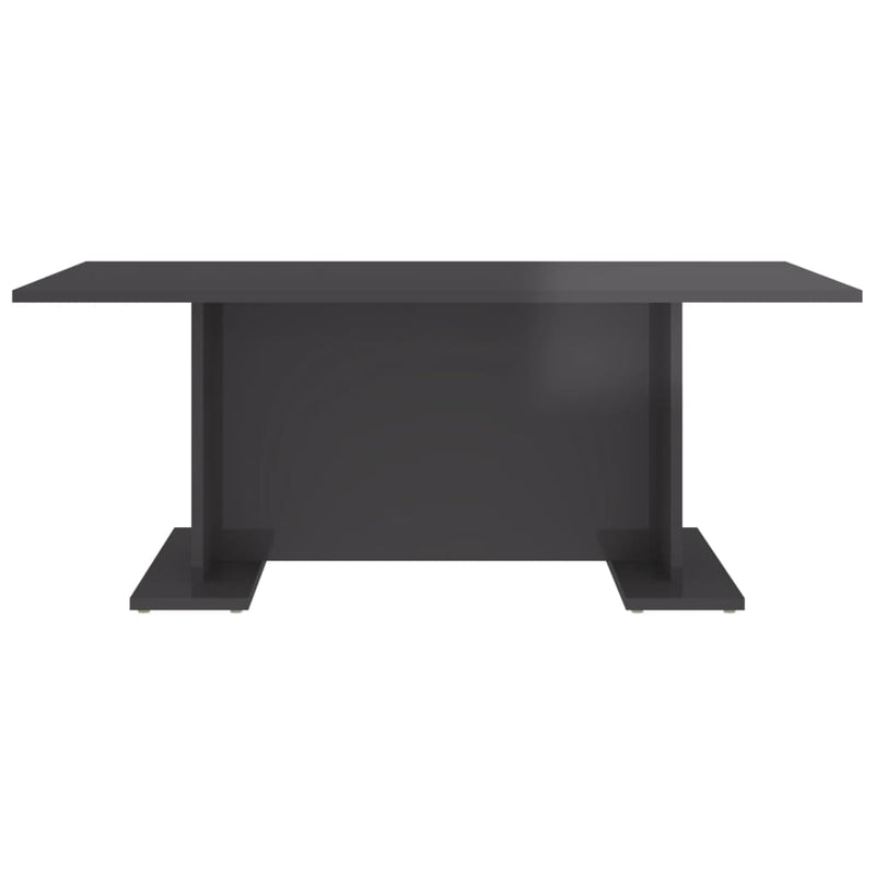 Coffee Table High Gloss Grey 103.5x60x40 cm Chipboard Payday Deals