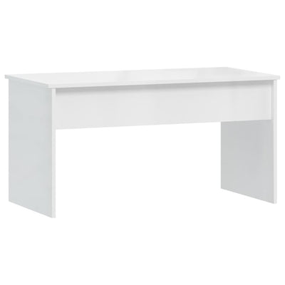 Coffee Table High Gloss White 102x50.5x52.5 cm Engineered Wood Payday Deals