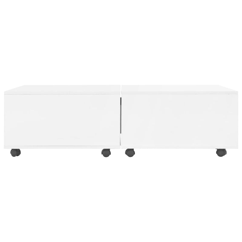 Coffee Table High Gloss White 120x60x35 cm Payday Deals