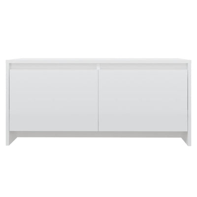 Coffee Table High Gloss White 90x50x41.5 cm Chipboard Payday Deals