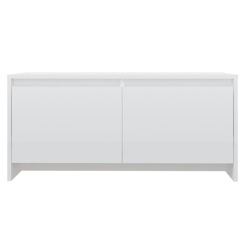 Coffee Table High Gloss White 90x50x41.5 cm Chipboard Payday Deals