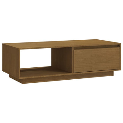 Coffee Table Honey Brown 110x50x33.5 cm Solid Pinewood Payday Deals