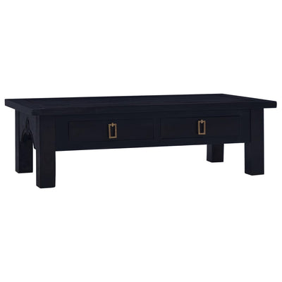 Coffee Table Light Black Coffee 100x50x30cm Solid Wood Mahogany