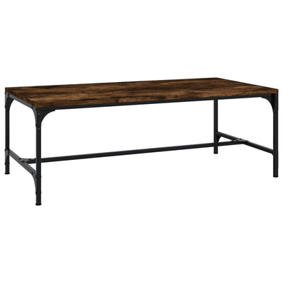 Coffee Table Smoked Oak 100x50x35 cm Engineered Wood Payday Deals