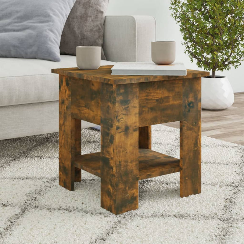 Coffee Table Smoked Oak 40x40x42 cm Engineered Wood Payday Deals