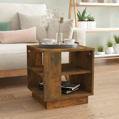 Coffee Table Smoked Oak 40x40x43 cm Engineered Wood Payday Deals