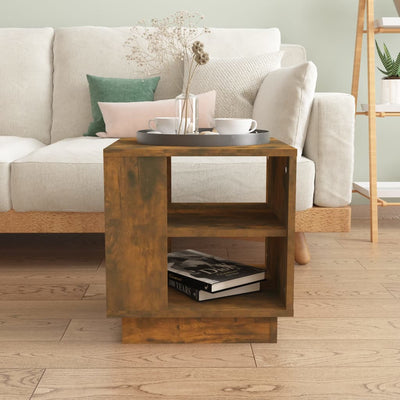 Coffee Table Smoked Oak 40x40x43 cm Engineered Wood Payday Deals