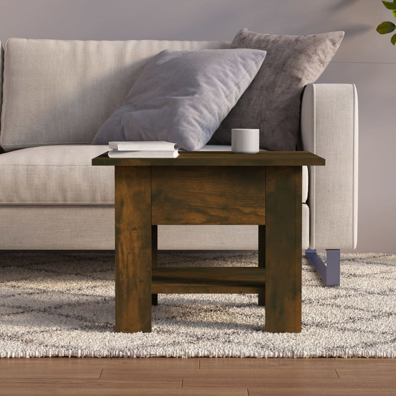 Coffee Table Smoked Oak 55x55x42 cm Engineered Wood Payday Deals