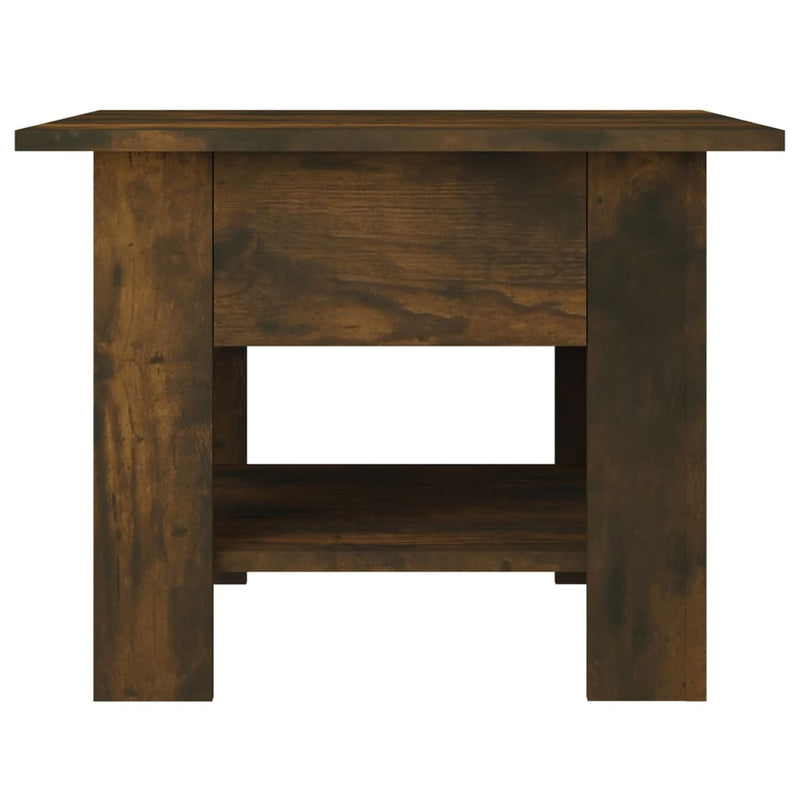 Coffee Table Smoked Oak 55x55x42 cm Engineered Wood Payday Deals