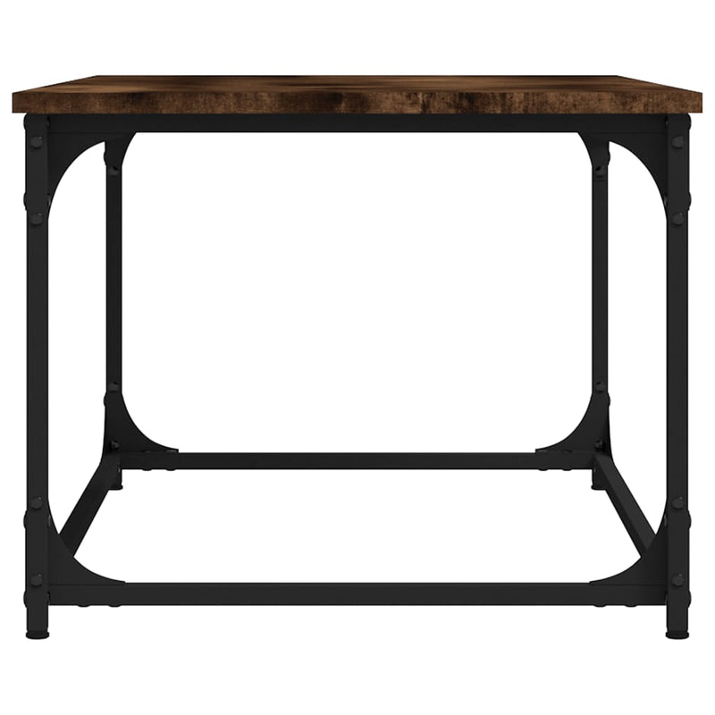 Coffee Table Smoked Oak 80x50x40 cm Engineered Wood and Iron Payday Deals