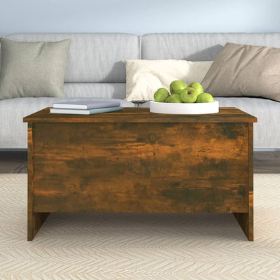 Coffee Table Smoked Oak 80x55.5x41.5 cm Engineered Wood Payday Deals