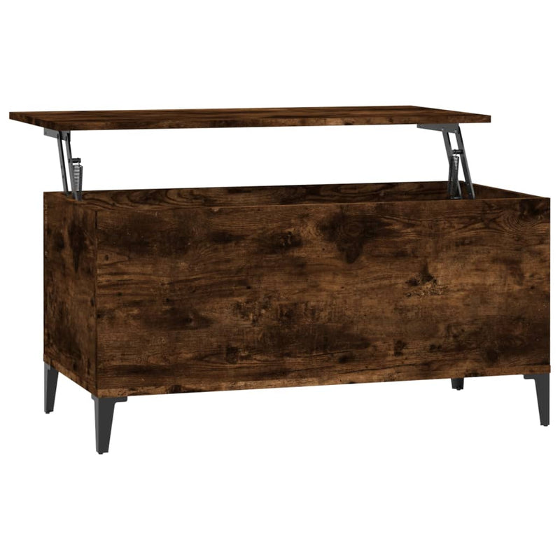 Coffee Table Smoked Oak 90x44.5x45 cm Engineered Wood Payday Deals