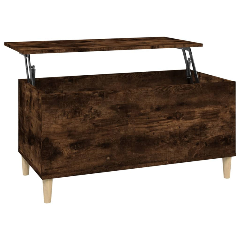 Coffee Table Smoked Oak 90x44.5x45 cm Engineered Wood Payday Deals