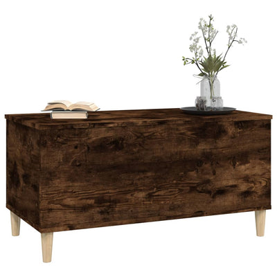 Coffee Table Smoked Oak 90x44.5x45 cm Engineered Wood Payday Deals