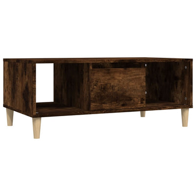 Coffee Table Smoked Oak 90x50x36.5 cm Engineered Wood Payday Deals