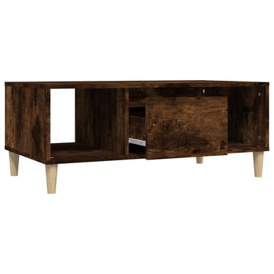 Coffee Table Smoked Oak 90x50x36.5 cm Engineered Wood Payday Deals