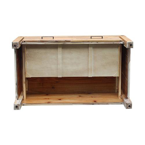 Coffee Table Solid Acacia Wood & Veneer 1 Drawers Storage Oak Colour Payday Deals