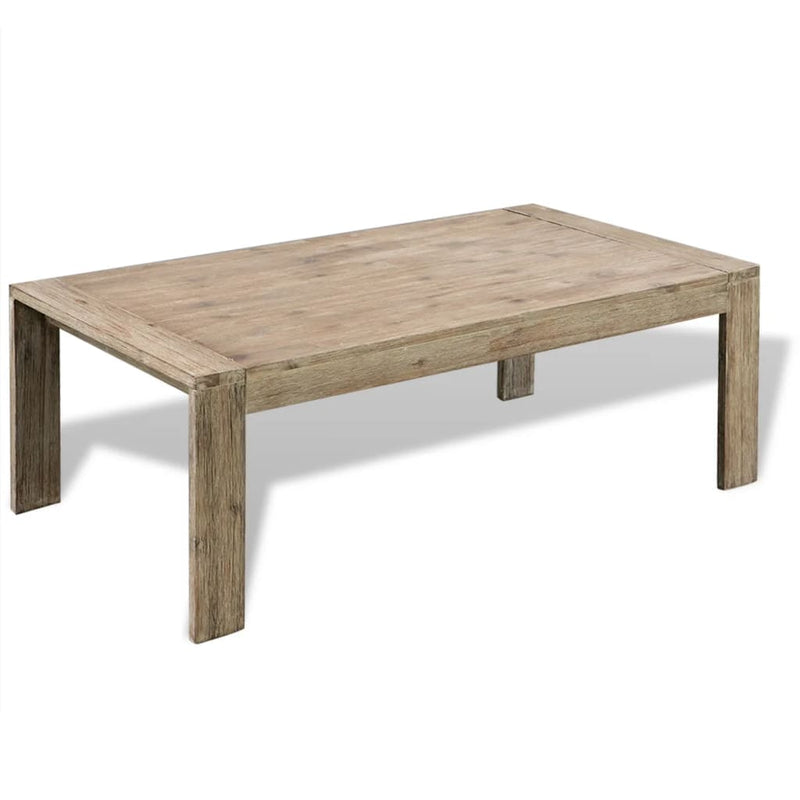 Coffee Table Solid Brushed Acacia Wood 110x60x40 cm Payday Deals