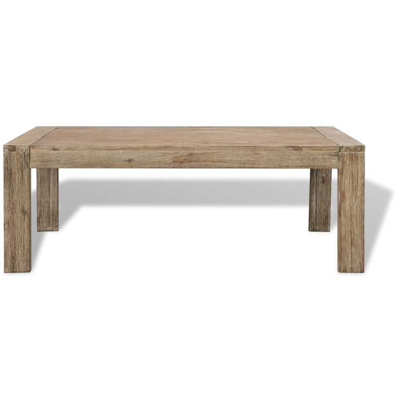 Coffee Table Solid Brushed Acacia Wood 110x60x40 cm Payday Deals