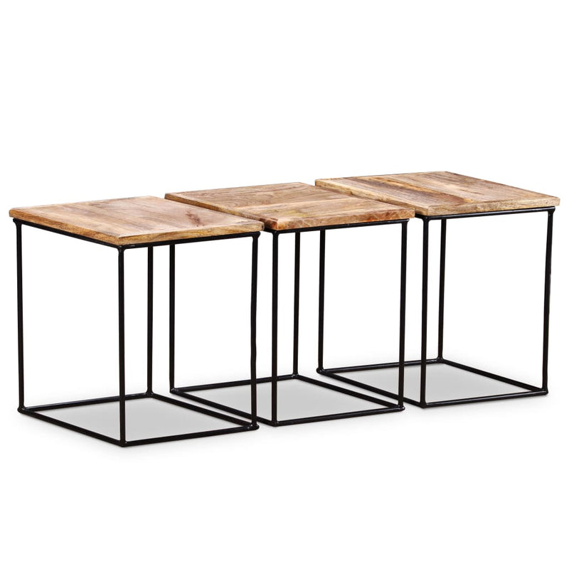 Coffee Table Solid Mango Wood 56x48x40 cm Payday Deals