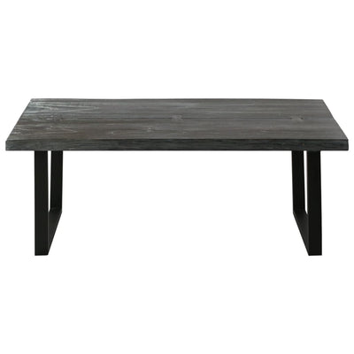 Coffee Table Solid Mindi Wood 102x56x41 cm Grey Payday Deals