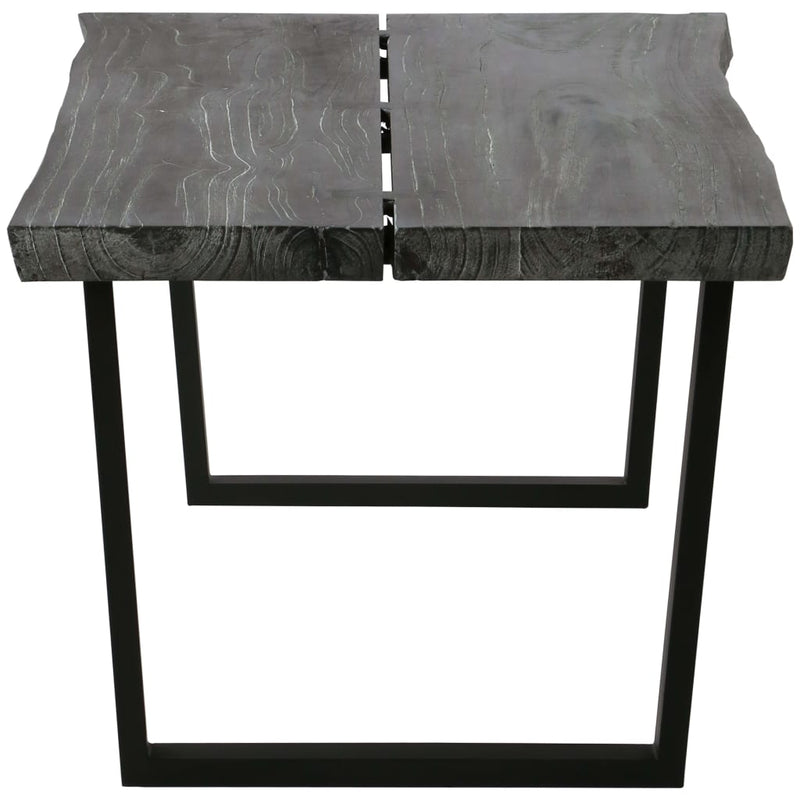 Coffee Table Solid Mindi Wood 102x56x41 cm Grey Payday Deals