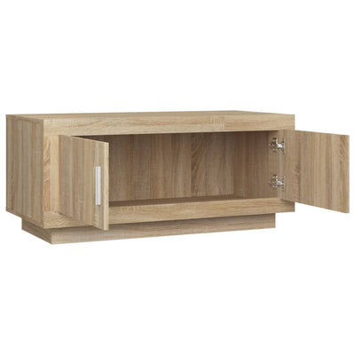 Coffee Table Sonoma Oak 102x50x45 cm Engineered Wood Payday Deals